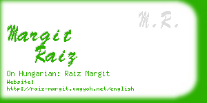 margit raiz business card